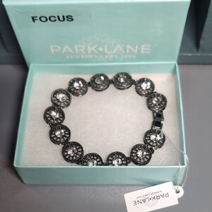 Park Lane Silver and Black Beaded Bracelet
